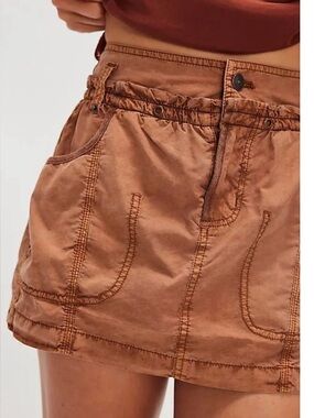 Free People South Cape Mini Skirt. NWT. Meerkat